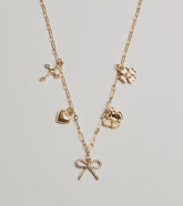 Adorably Glam Multi Charm Necklace